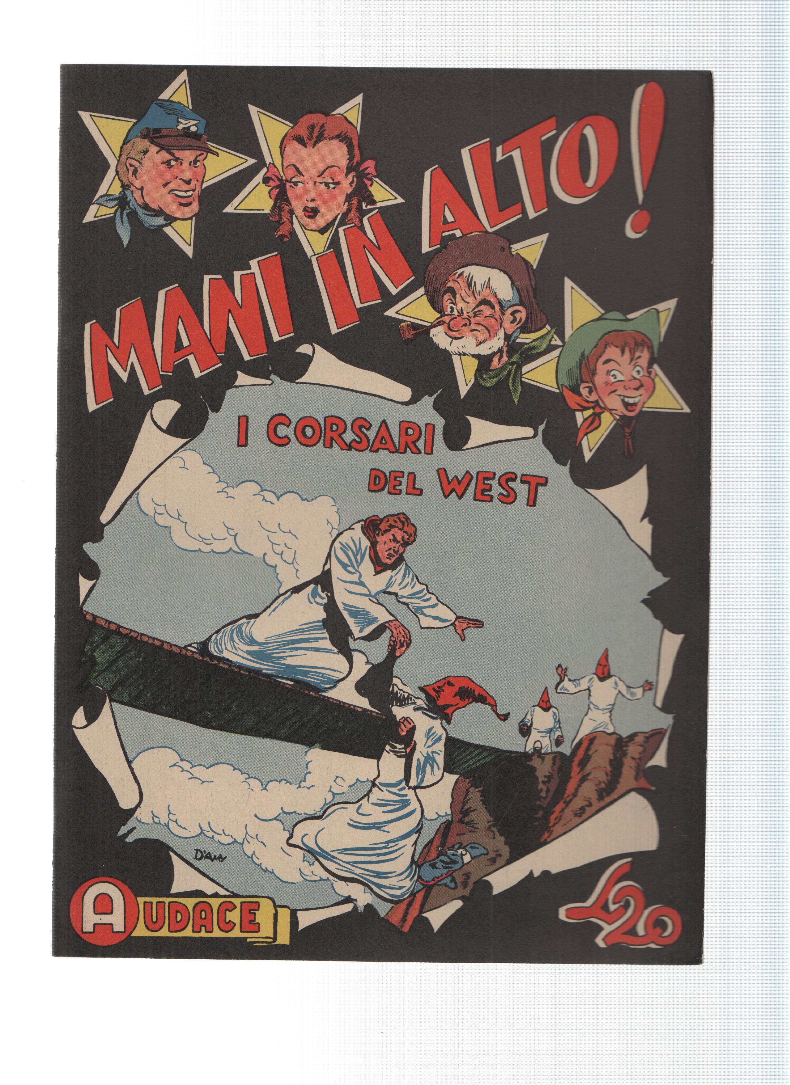 AUDACE, Serie MANI IN ALTO, Numero 22: I Corsari del West (Audace 1975)