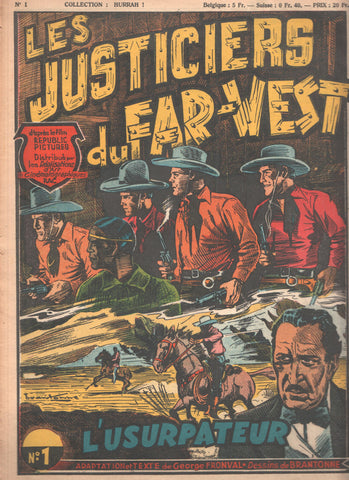 Collection HURRAH!, Numero 01: LES JUSTICIERS du FAR WEST - L'Usurpateur (1949)