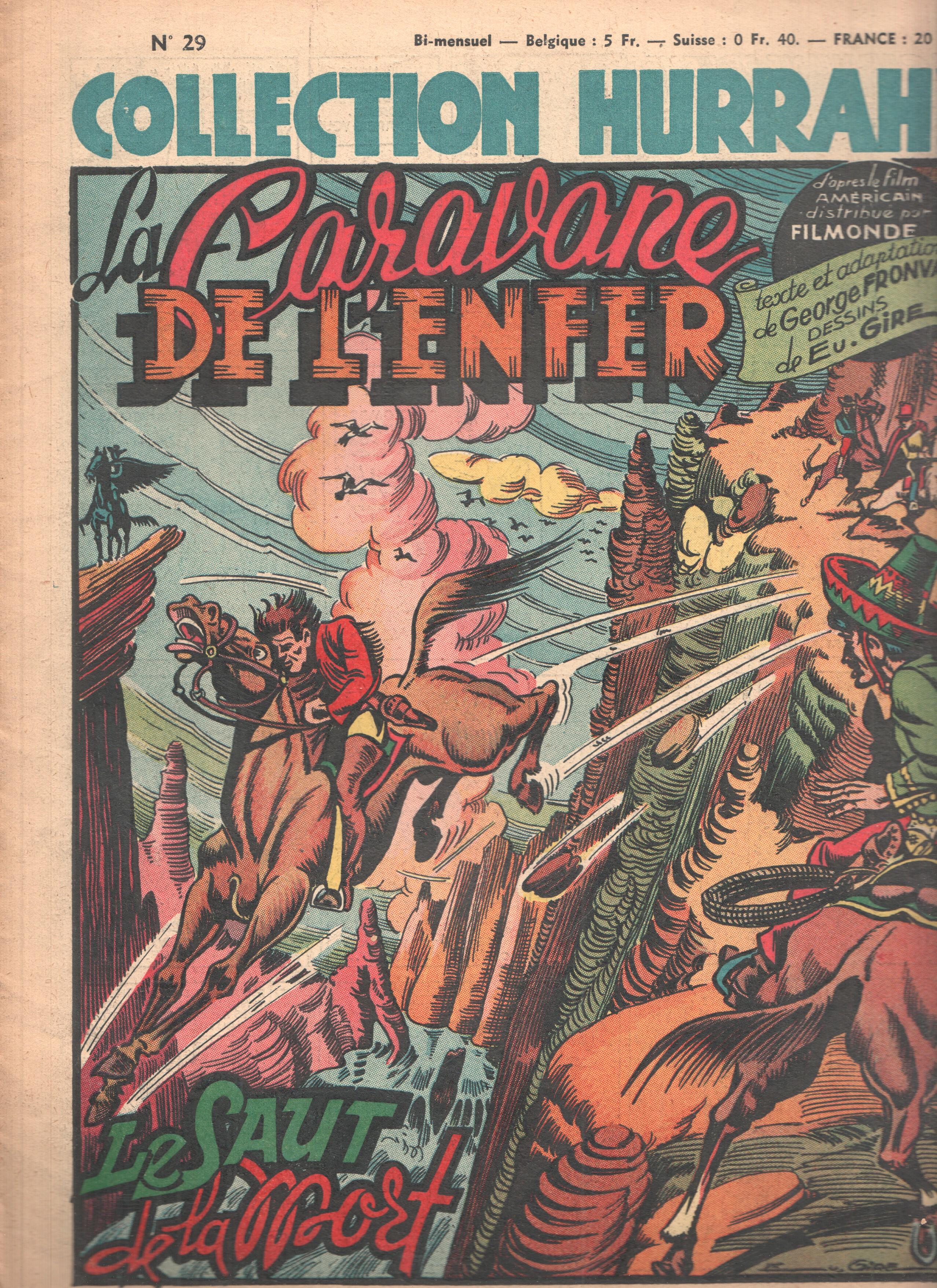 Collection HURRAH!, Numero 29: LA CARAVANE DE L'ENFERN - Le Saut de la Mort (1949)