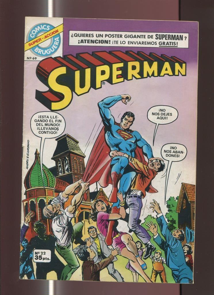 Comics Bruguera Superman numero 22 (numerado 2 en trasera)