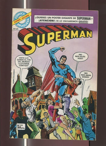 Comics Bruguera Superman numero 22 (numerado 2 en trasera)