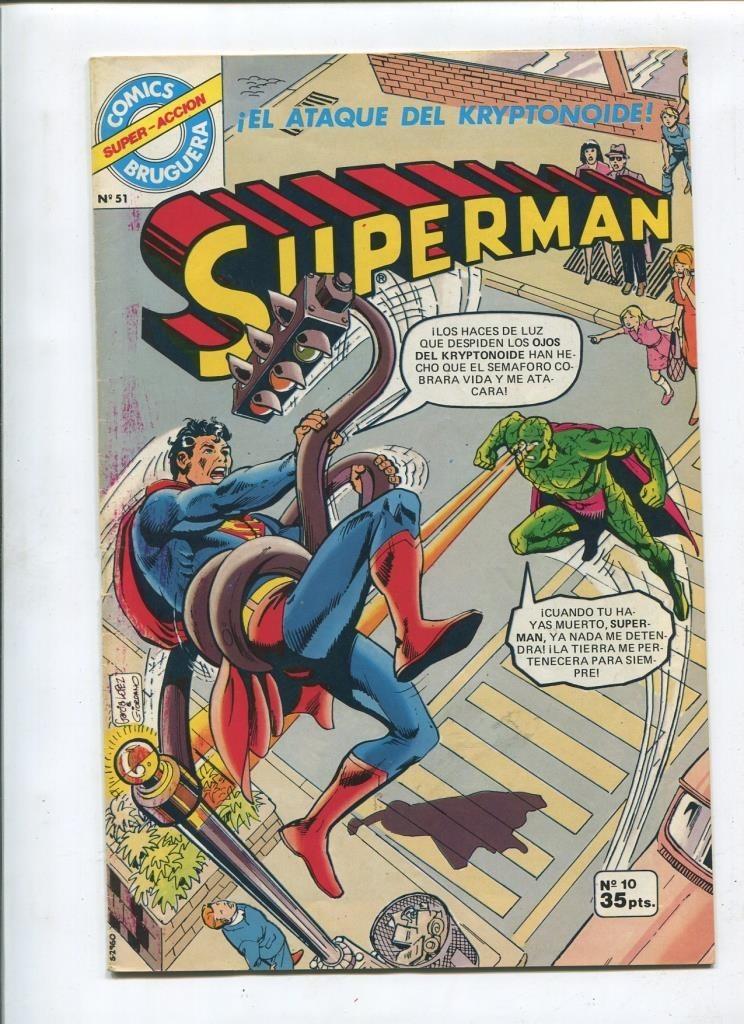 Comics Bruguera Superman numero 10: El ataque de Kryptonoide