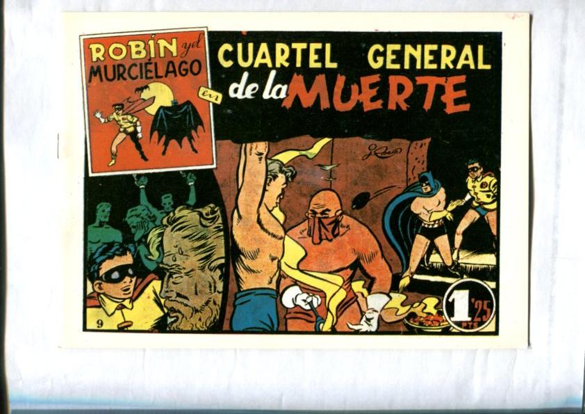 Facsimil: Robin y el Murcielago numero 09: cuartel general de la muerte (Batman visto por Julio Ribera) 