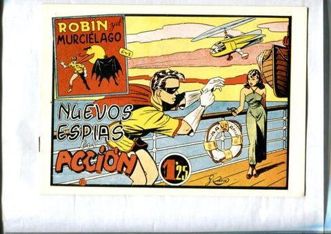 Facsimil: Robin y el Murcielago numero 12: Nuevos espias en accion (Batman visto por Julio Ribera) 