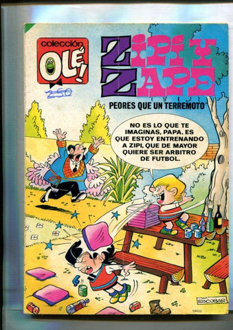 Coleccion Ole numero 157: Zipi y Zape: Peores que un terremoto (segunda edicion 1981)