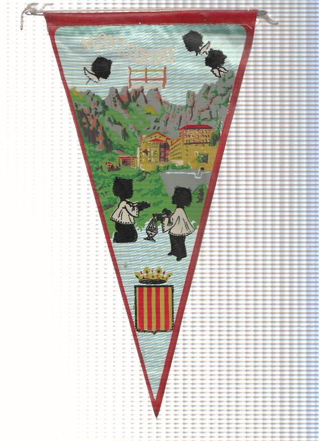 BANDERIN: MONTSERRAT - Ilustracion del Monasterio de Montserrat y escolanets de Montserrat