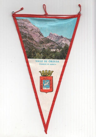 BANDERIN: HUESCA - Valle de ORDESA, Pirineo de Huesca y escudo