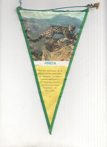 BANDERIN: JINETA - Banderin Explicativo sobre la jineta con foto y texto