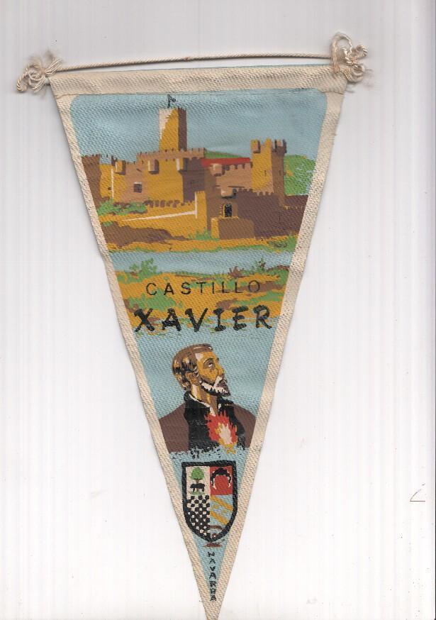 BANDERIN: XAVIER / Javier, Navarra - Ilustracion del Castillo, escudo e imagen de Sant Francisco Javier