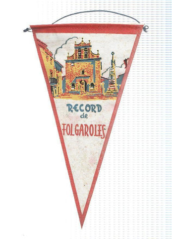 BANDERIN: FOLGAROLES (Barcelona) - Ilustracion de la Iglesia de Santa Maria de Folgueroles