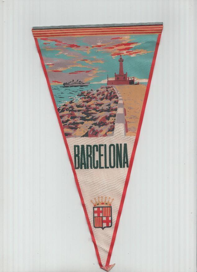 Banderin: BARCELONA- Ilustracion del antiguo Faro de Barcelona: LA FAROLA DEL PUERTO