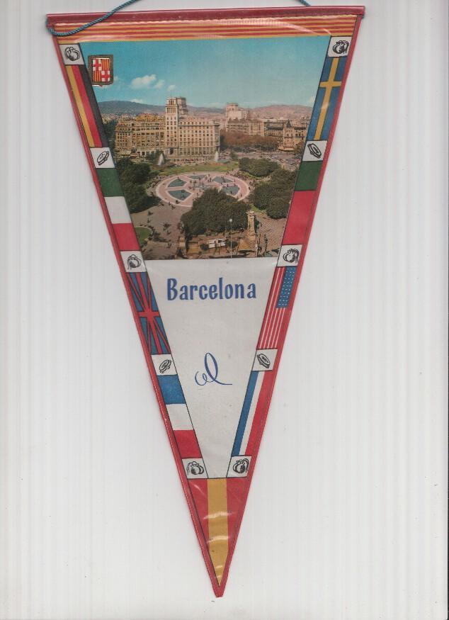 Banderin: BARCELONA - Imagen aerea de la PLAZA de CATALUNYA 