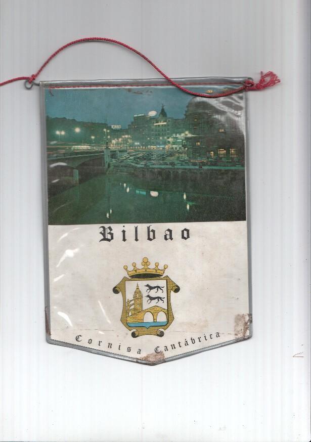 BANDERIN: BILBAO - Imagen nocturna y escudo de la localidad