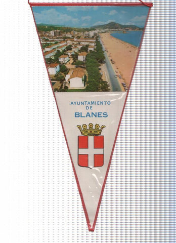 BANDERIN: BLANES - Imagen Aerea de Blanes y escudo (Numero 03)