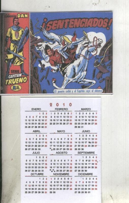 Calendario bolsillo 2010: El Capitan Trueno portada numero 020