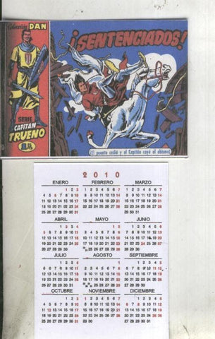 Calendario bolsillo 2010: El Capitan Trueno portada numero 020