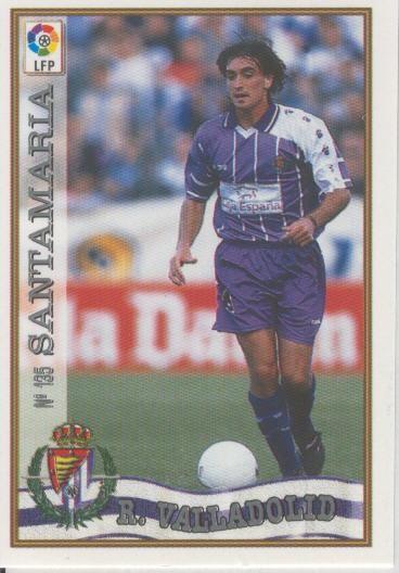 Cromo Liga 97/98: Real Valladolid numero 135: Santamaria