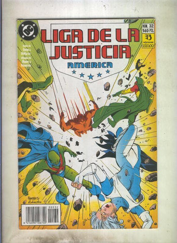 Liga de la Justicia America numero 32 (numerado 2 en trasera)