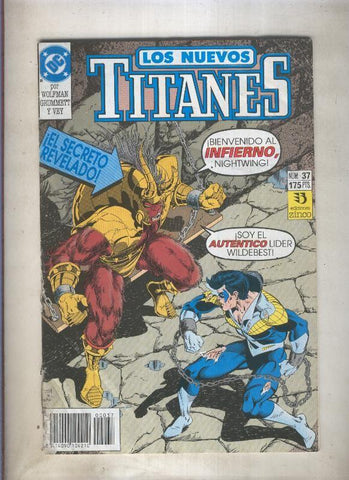 Nuevos Titanes volumen 2 numero 37 (numerado 1 en trasera)