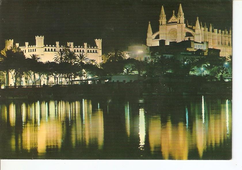 Postal 033349 : Palma Mallorca. La Lonha y Catedral