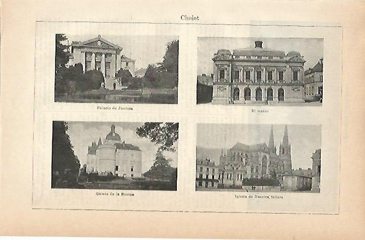 LAMINA ESPASA 1995: Vistas de Cholet Francia