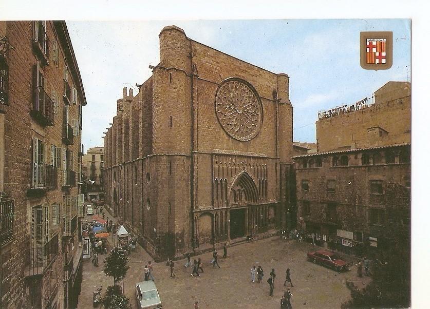 Postal 035541 : Barcelona. Plaza del Pino e Iglesia de Santa Maria del Pino