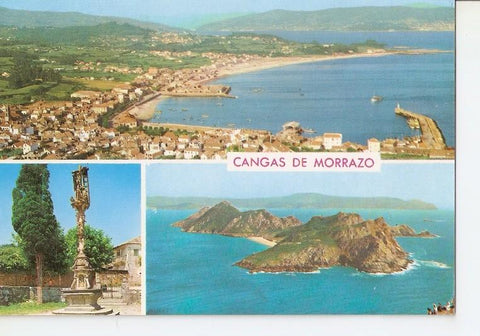Postal 049372 : Cangas de Morrazo (Pontevedra). Vista parcial. Crucero de Hio. Islas Cies