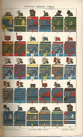 LAMINA ESPASA 9890: Uniformes de Belgica