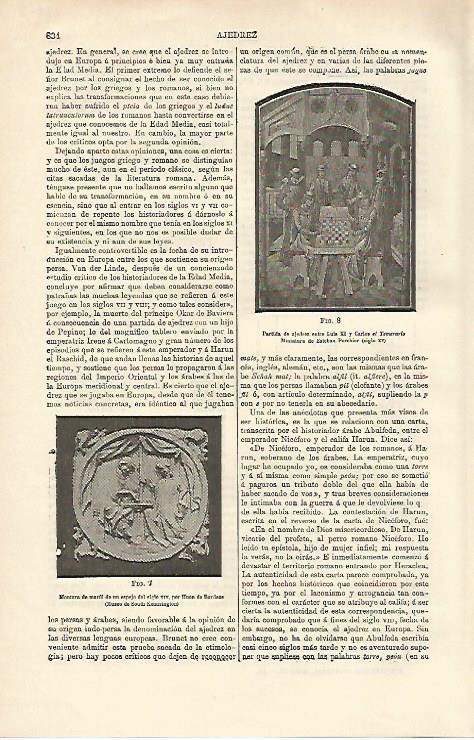 LAMINA ESPASA 12719: Partida de ajedrez entre Luis XI y Carlos el Temerario