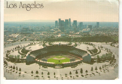 Postal 035893 : Los Angeles. Downtown & Dodger Stadium