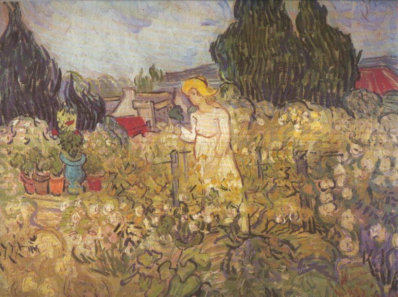 Lamina numero 43: Van Gogh: La señorita Gachet en el jardin de Auvers