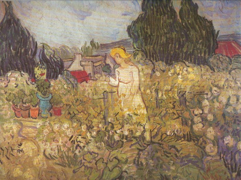 Lamina numero 43: Van Gogh: La señorita Gachet en el jardin de Auvers