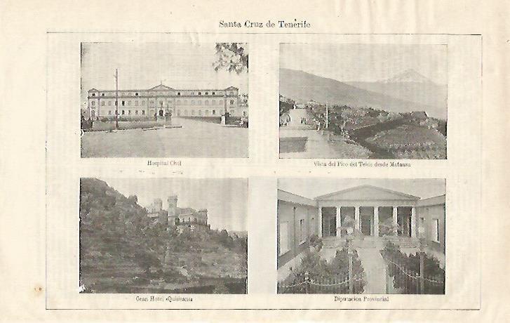 LAMINA ESPASA 18473: Hospital y Diputacion de Santa Cruz de Tenerife