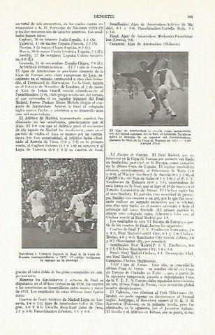 LAMINA ESPASA 13350: Futbol Ajax y partido Valencia - Barcelona