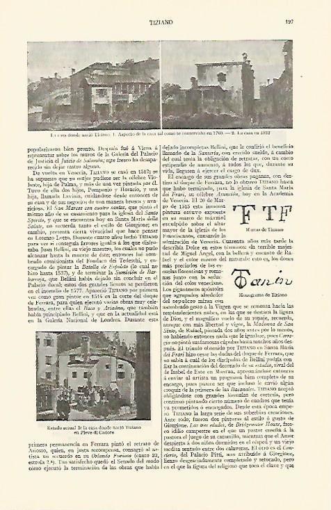 LAMINA ESPASA 1238: La casa de Tiziano