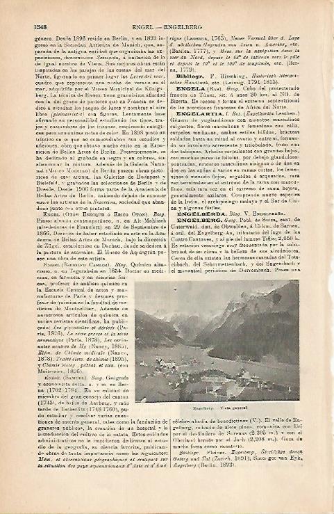 LAMINA ESPASA 6929: Vista general de Engelberg Suiza
