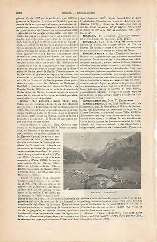 LAMINA ESPASA 6929: Vista general de Engelberg Suiza
