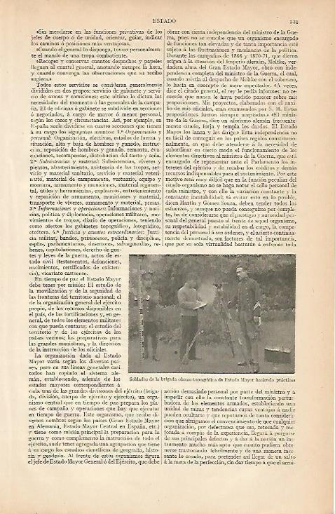 LAMINA ESPASA 7989: Soldados de la brigada obrero-topografica del Estado Mayor