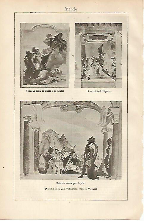 LAMINA ESPASA 8411: Pinturas de Tiepolo en la Villa Valmanara Italia