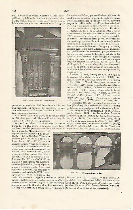 LAMINA ESPASA 9943: Puente en Albi Francia