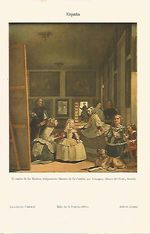 LAMINA ESPASA 10363: Las Meninas por Velazquez