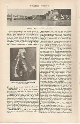 LAMINA ESPASA 10972: Vista de Tournon Francia