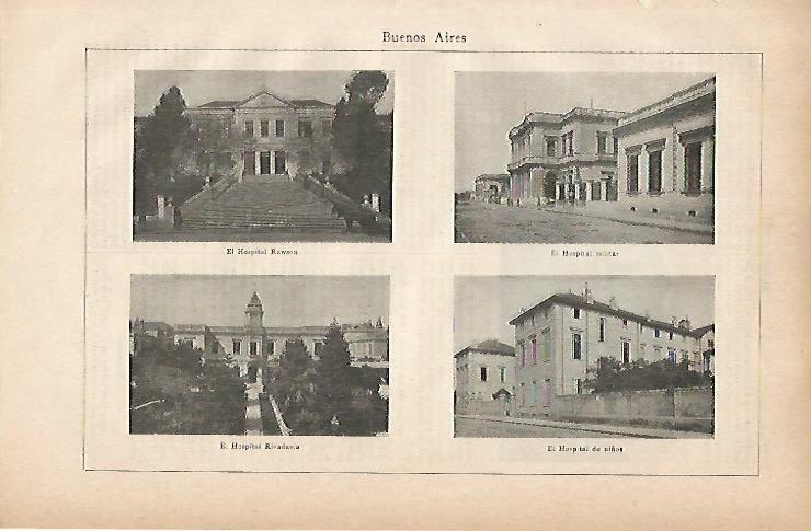 LAMINA ESPASA 11867: Hospitales de Buenos Aires