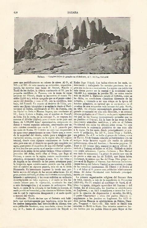 LAMINA ESPASA 14044: Fallas de granito en el Sahara