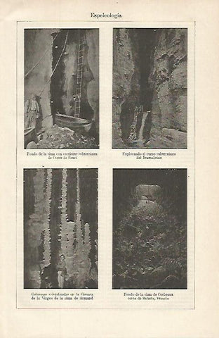 LAMINA ESPASA 16252: Espeleologia