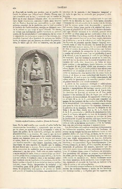 LAMINA ESPASA 6467: Lapida sepulcral taoista