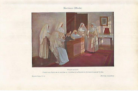 LAMINA ESPASA 17612: Monjas cantando por E. Martinez