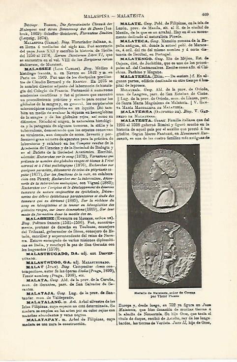 LAMINA ESPASA 18565: Medalla de Mlatesta por Pisano