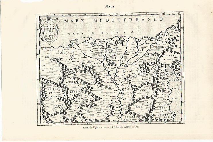 LAMINA ESPASA 18704: Mapa de Egipto (1570)
