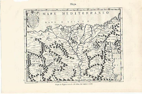 LAMINA ESPASA 18704: Mapa de Egipto (1570)